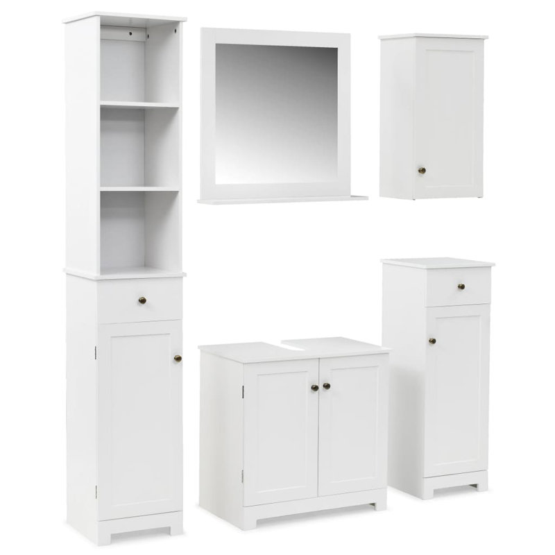 East Urban Home Bathroom Storage Furniture Set Wayfair